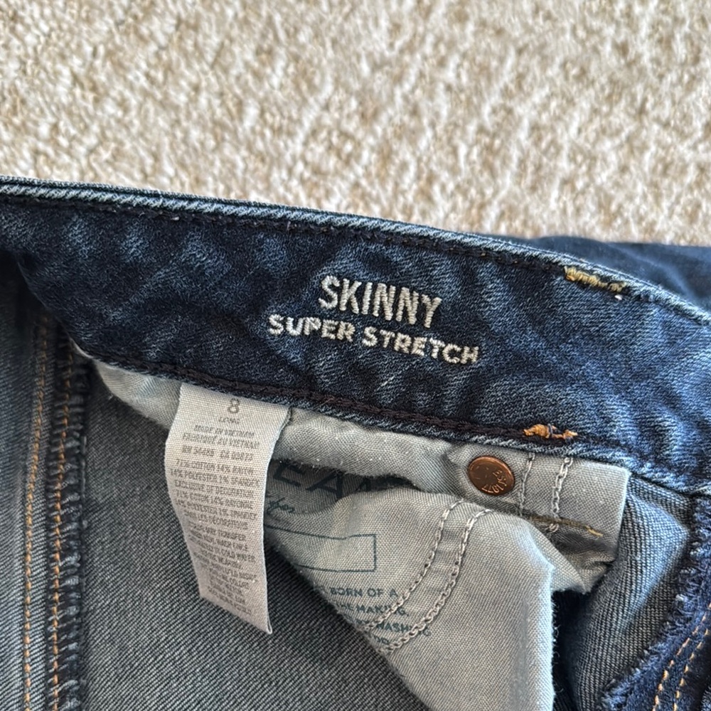 AE Women's Dark Blue Jeans - Picture 2 of 3